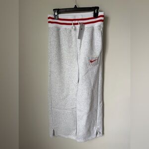 Nike red & Gray flare Sweatpants